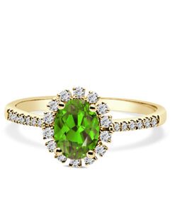 Ladies Peridot & Diamond Ring